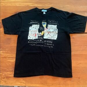 Black Graphic T-Shirt Basquiat